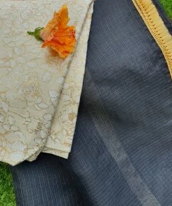 Tashi Threads Black Kota Saree