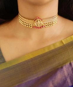 PraDe Jewels Choker Amrita Yoga SIlver Necklaces