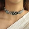 PraDe Jewels SIlver Necklaces Mirror Choker Prisha