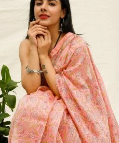 Tashi Threads Manjari Pink Sarees