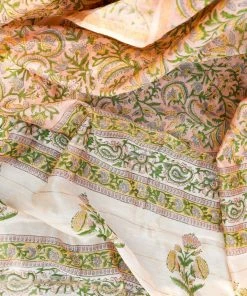 Tashi Threads Manjari Peach Sarees