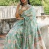 Tashi Threads Sarees Manjari Blue