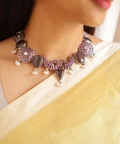 PraDe Jewels Necklace Abha SIlver Necklaces