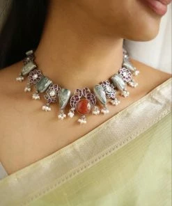 PraDe Jewels SIlver Necklaces Necklace Anuradha