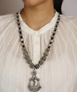 PraDe Jewels SIlver Necklaces Necklace Pushpa