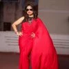 Tashi Threads Chandini Red Saree Sarees