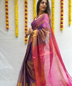 Tashi Threads Sarees Swara Purple 5 Tashi Threads Sarees Swara Purple