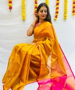 Tashi Threads Swara Fire Sarees