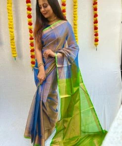 Tashi Threads Swara Teal