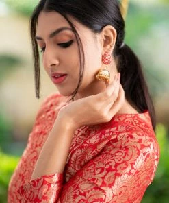 The Stitches Margazhi Moments Zeenath - Red