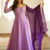 Ekanta Isha Purple Georgette Dress Margazhi Moments