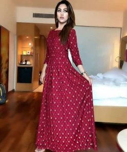 Label RishMaan Royal Synonym - Maroon Gold