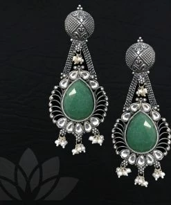 PraDe Jewels Earrings Shaaji Silver Earrings