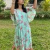 Threeness Pink Blue Spring Layered Dress