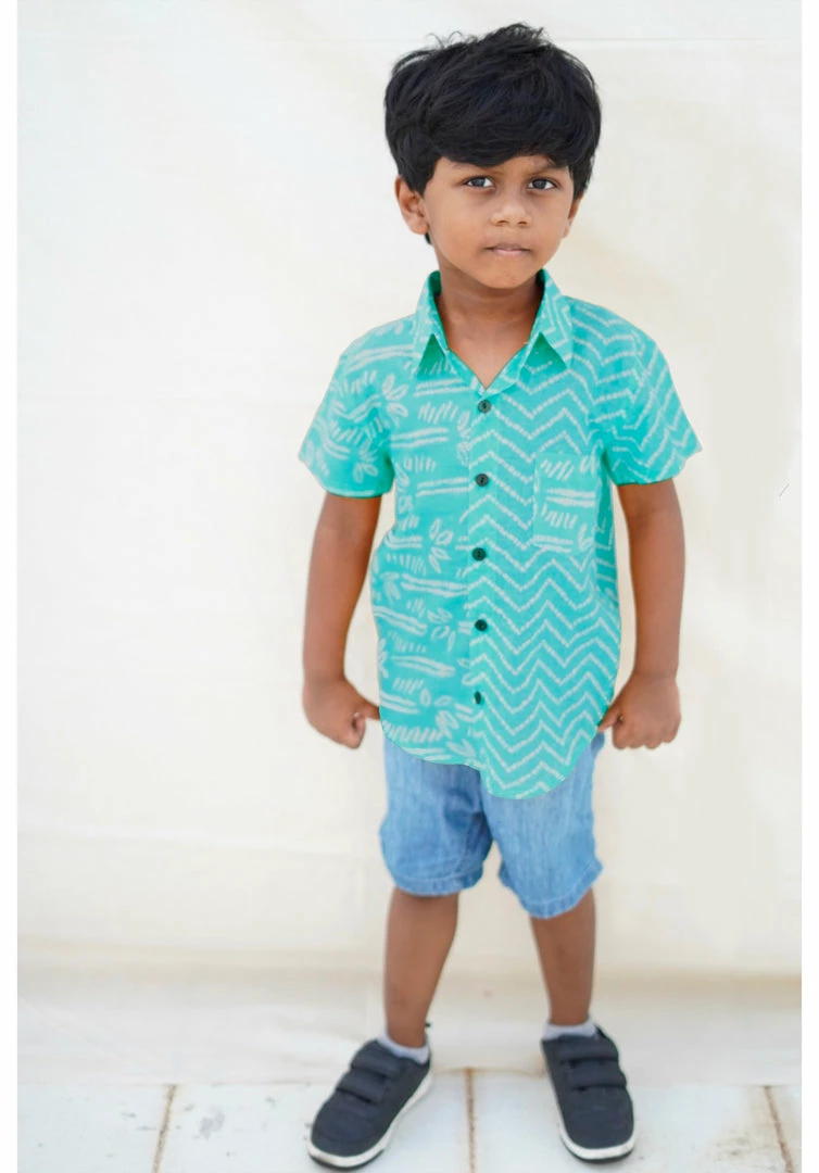 The Wabi Sabi Co Mini Corner Tiffany Boys Shirt 3 The Wabi Sabi Co Mini Corner Tiffany Boys Shirt