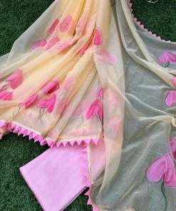 Tashi Threads Zoya Marigold Sarees