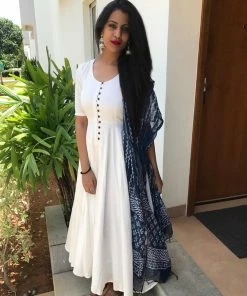 ATHIRA Madras Rhapsody Dreamy White