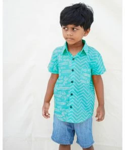 The Wabi Sabi Co Mini Corner Tiffany Boys Shirt