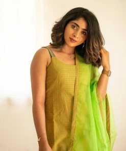 Ekanta Niranjana Green And Orange Margazhi Moments