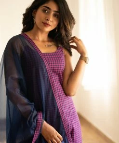 Ekanta Margazhi Moments Niranjana Navy With Magenta