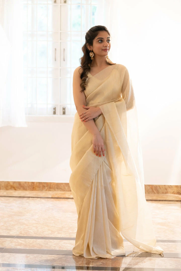 Ekanta Manini Gold Tissue Saree Sarees 1 Ekanta Manini Gold Tissue Saree Sarees